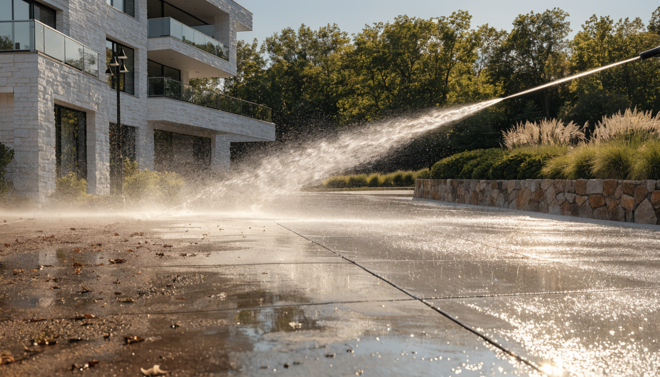 Pressure washing